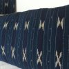 Indigo Ikat Bolster